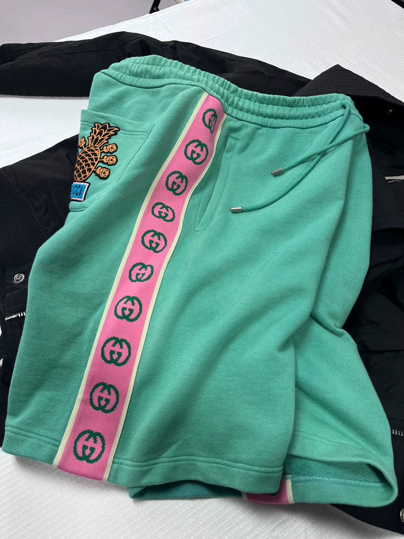 Gucci Green Drawstring Shorts Size L