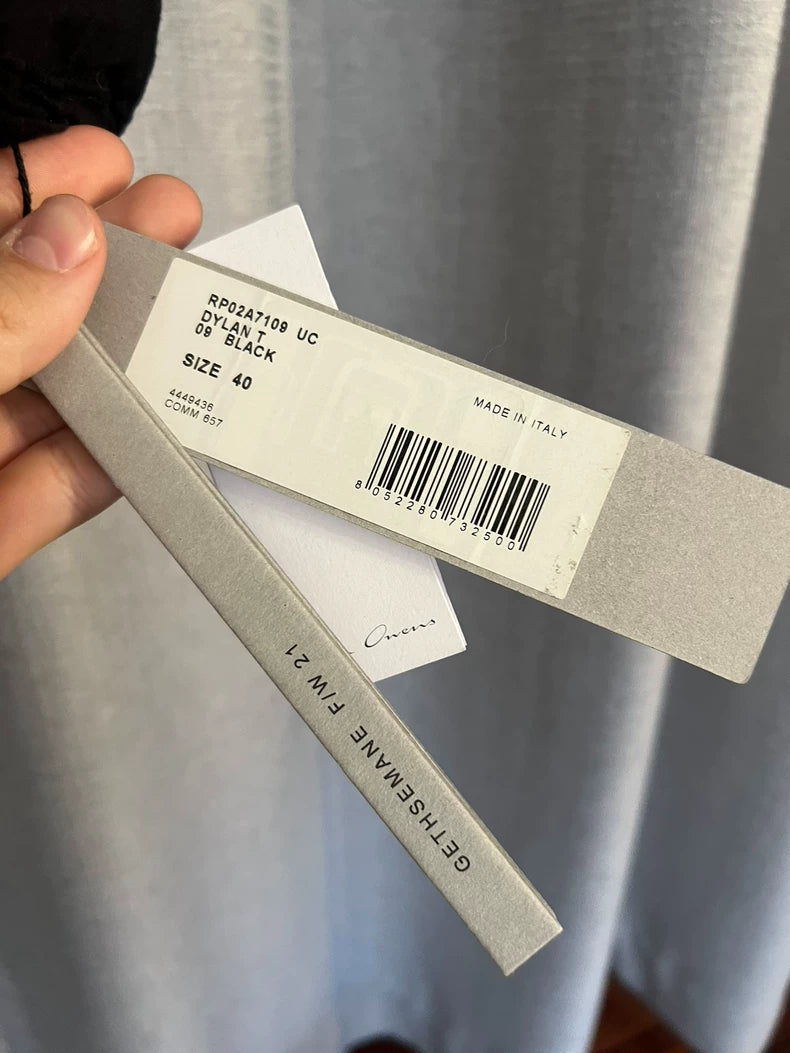 Rick Owens Black T-Shirt with Tags