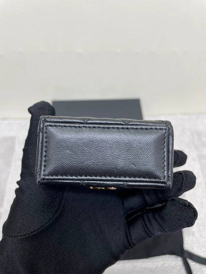 Chanel Black Mini Lipstick Chain Bag