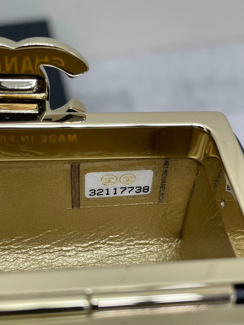 Chanel Black Mini Lipstick Chain Bag