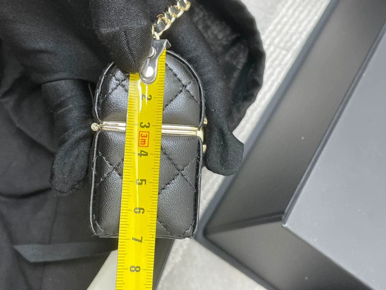 Chanel Black Mini Lipstick Chain Bag