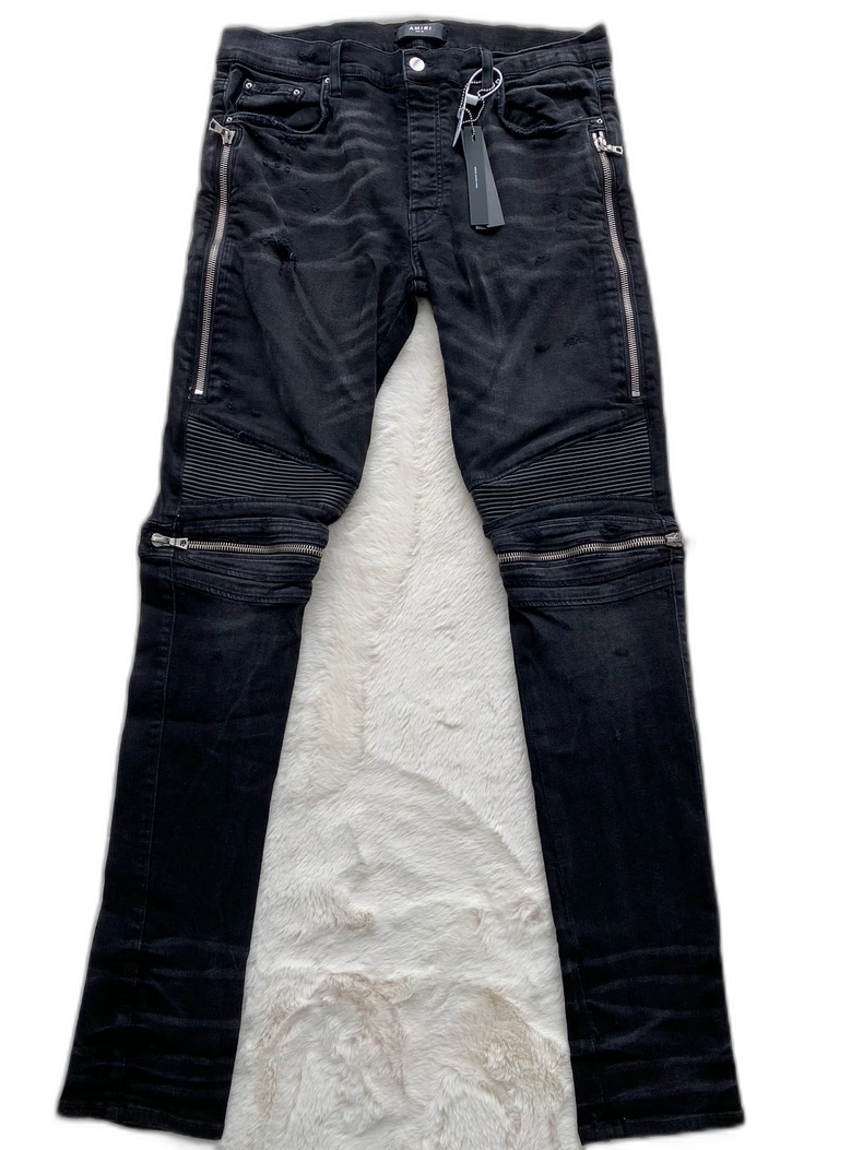 Amiri Black MX2 Stitch Denim Pants