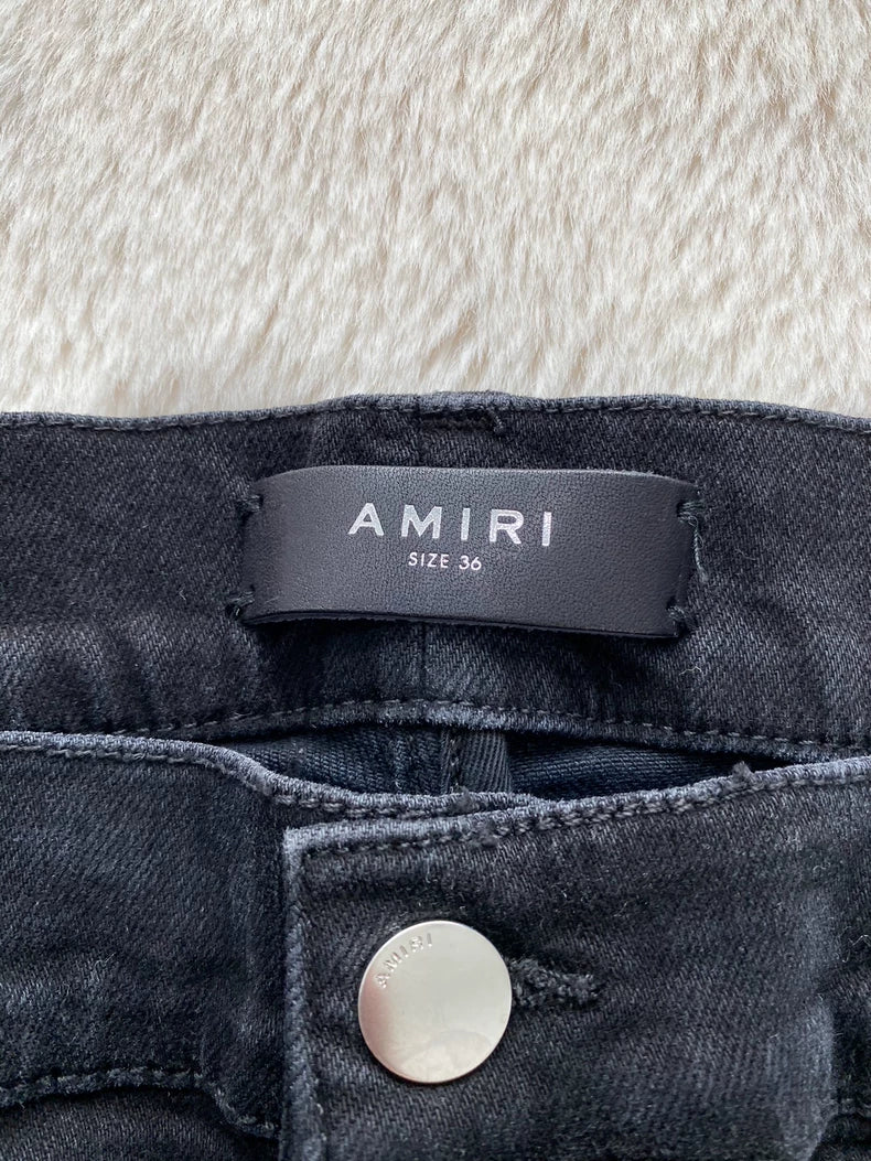 Amiri Black MX2 Stitch Denim Pants