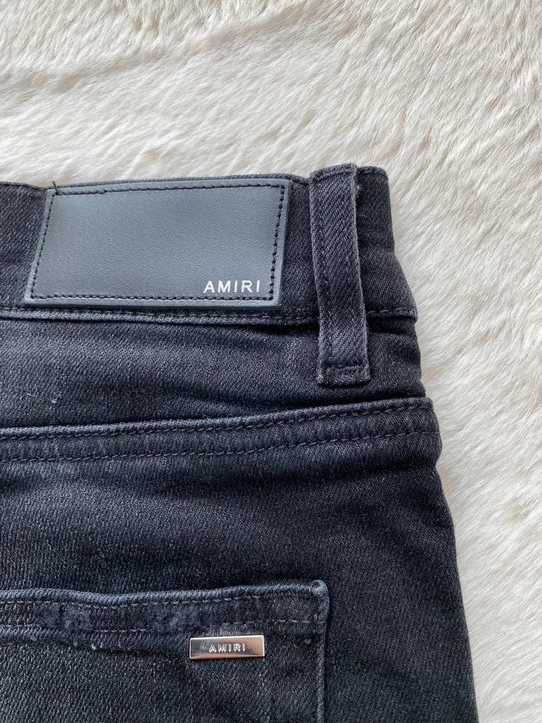 Amiri Black MX2 Stitch Denim Pants