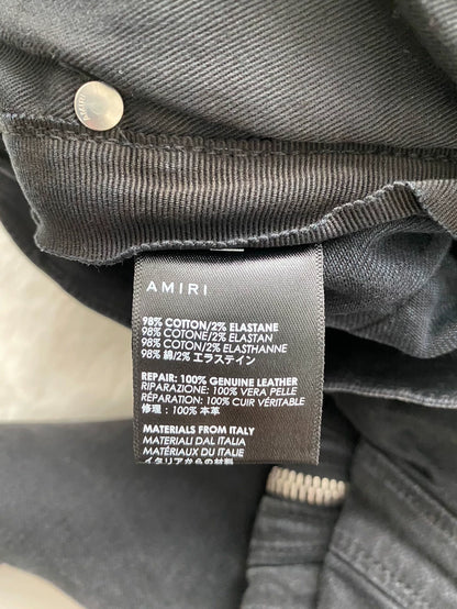 Amiri Black MX2 Stitch Denim Pants