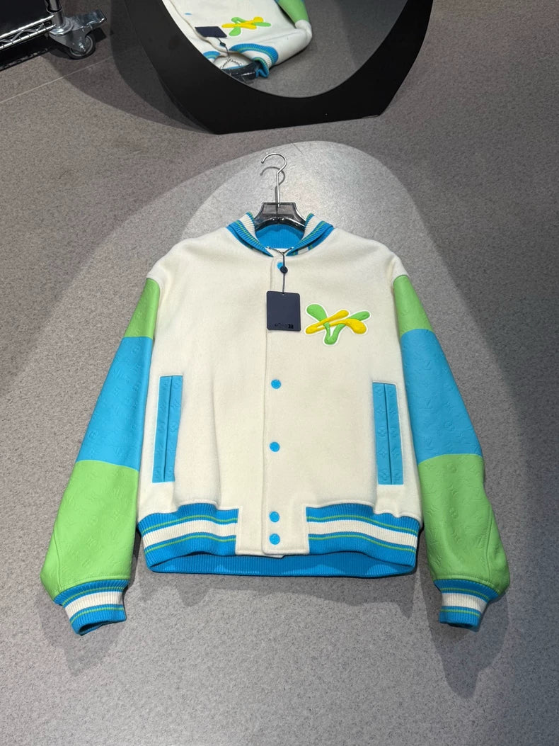 Louis Vuitton Cartoon Character Varsity Jacket-yf