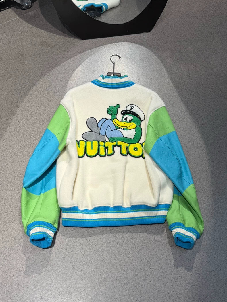 Louis Vuitton Cartoon Character Varsity Jacket-yf