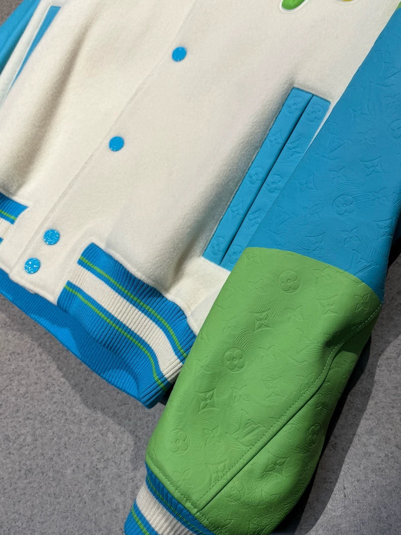 Louis Vuitton Cartoon Character Varsity Jacket-yf