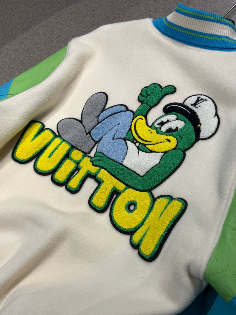 Louis Vuitton Cartoon Character Varsity Jacket-yf