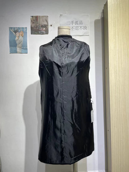 Black Wool Long Coat by Yohji Yamamoto