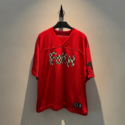 Chrome Hearts x Matty Boy Red Mesh Jersey-yf