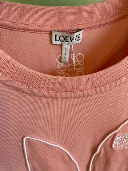 Loewe Cartoon Rabbit Print Short-Sleeve T-Shirt-yf