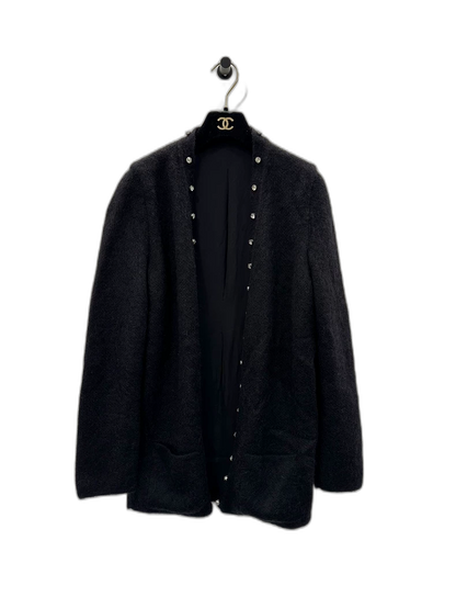 Black Mohair Cardigan from Saint Laurent