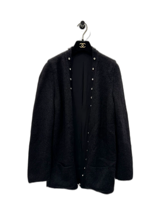 Black Mohair Cardigan from Saint Laurent