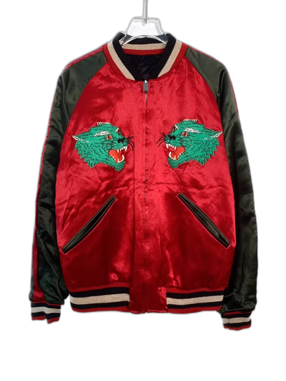 Gucci Logo Tiger Baseball Jacket