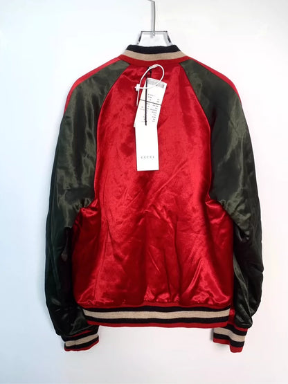 Gucci Logo Tiger Baseball Jacket