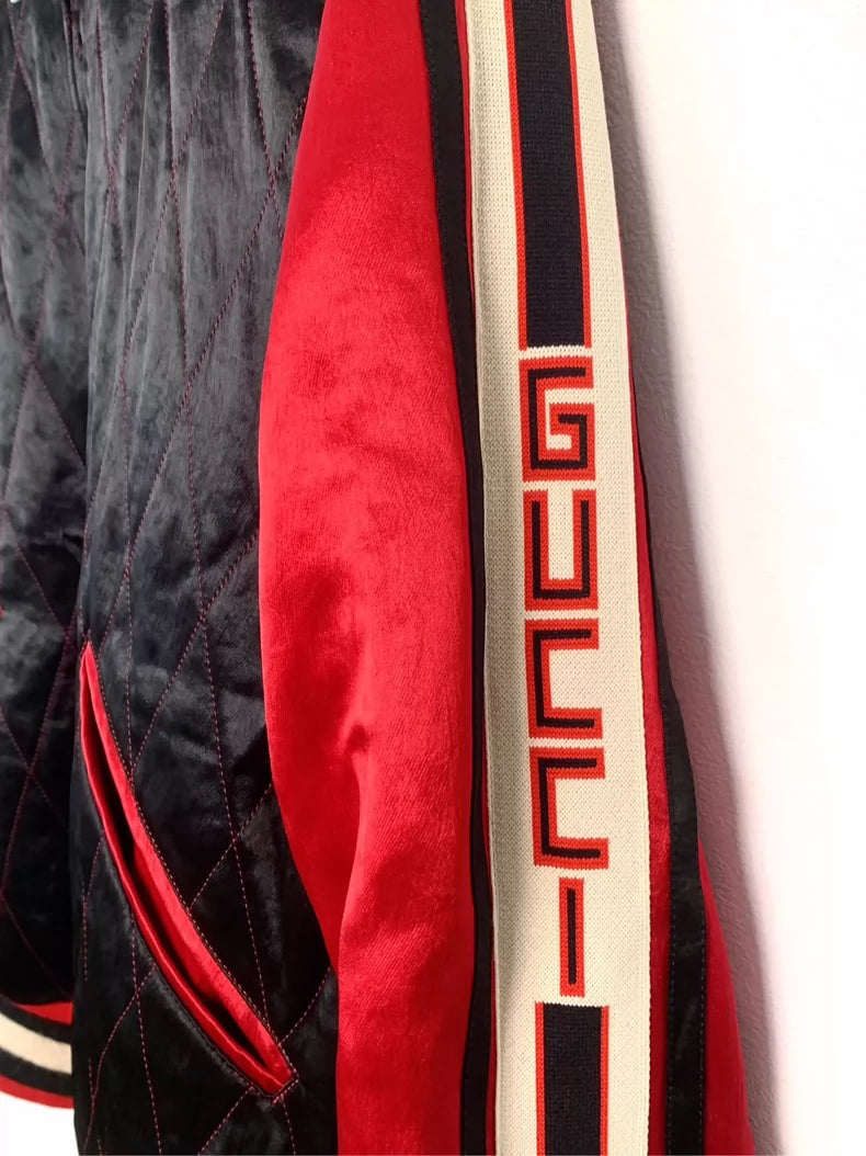 Gucci Logo Tiger Baseball Jacket