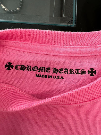 Chrome Hearts Pink Short Sleeve T-shirt-yf