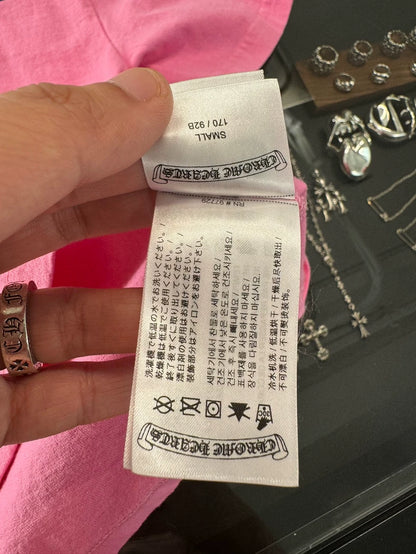 Chrome Hearts Pink Short Sleeve T-shirt-yf