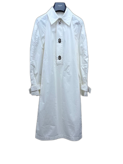 Bottega Veneta White Half-button Dress
