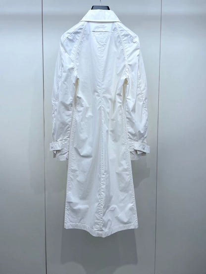 Bottega Veneta White Half-button Dress