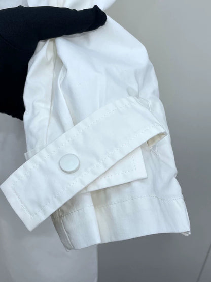 Bottega Veneta White Half-button Dress