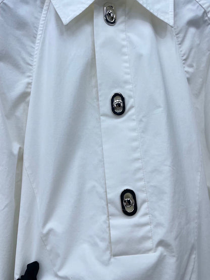 Bottega Veneta White Half-button Dress