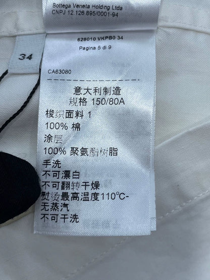 Bottega Veneta White Half-button Dress