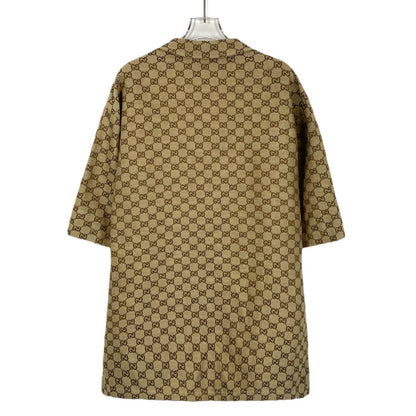 Gucci Brown Logo Short Sleeve Shirt