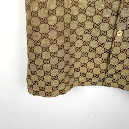 Gucci Brown Logo Short Sleeve Shirt