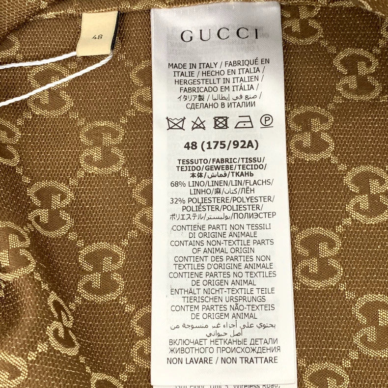 Gucci Brown Logo Short Sleeve Shirt