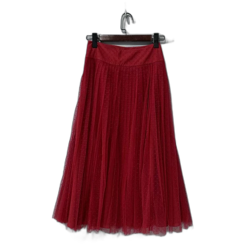 Dior Red Tulle Skirt