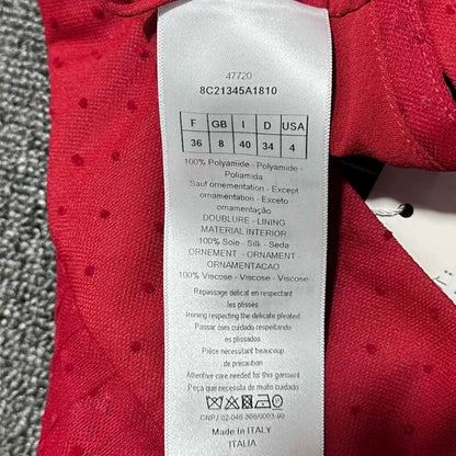 Dior Red Tulle Skirt