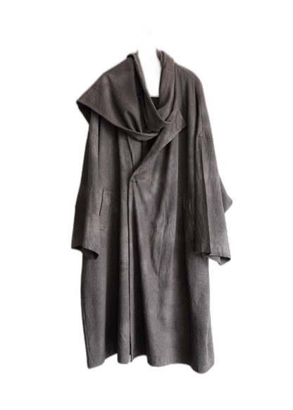 Yohji Yamamoto Dyed Scarf Coat