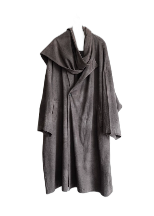 Yohji Yamamoto Dyed Scarf Coat