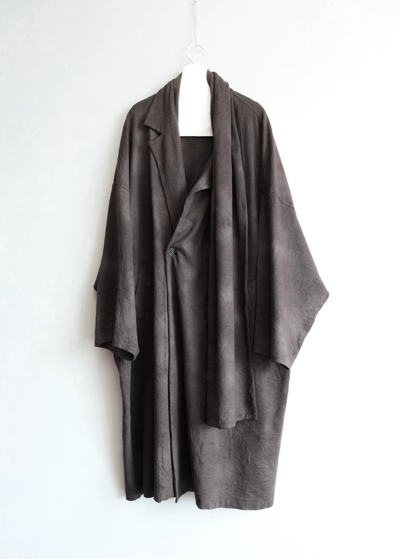 Yohji Yamamoto Dyed Scarf Coat