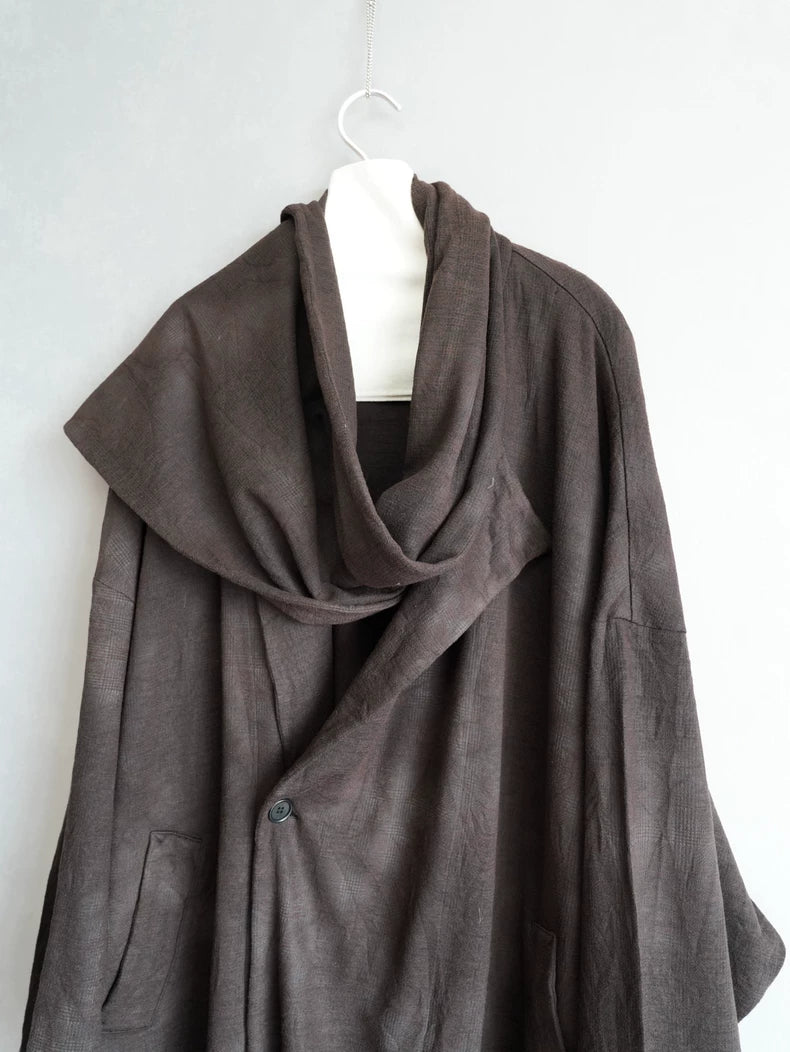 Yohji Yamamoto Dyed Scarf Coat