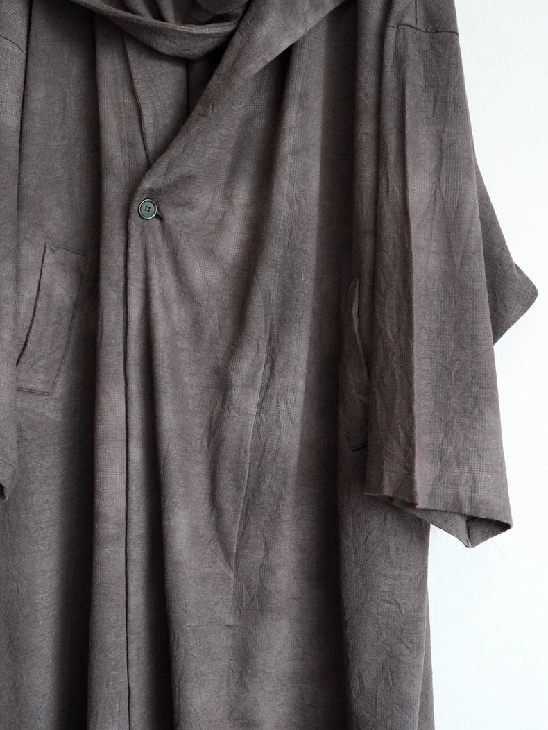 Yohji Yamamoto Dyed Scarf Coat