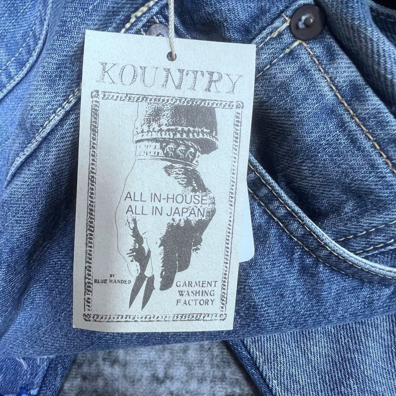 KAPITAL Floral Patchwork Denim Pants