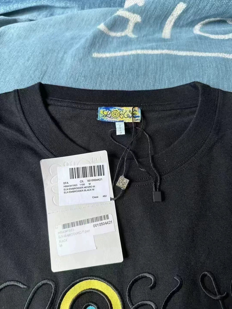 Loewe Embroidered Logo Short Sleeve Shirt