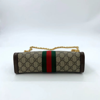 Gucci Brown Striped Logo Crossbody Bag