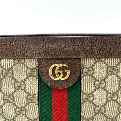 Gucci Brown Striped Logo Crossbody Bag