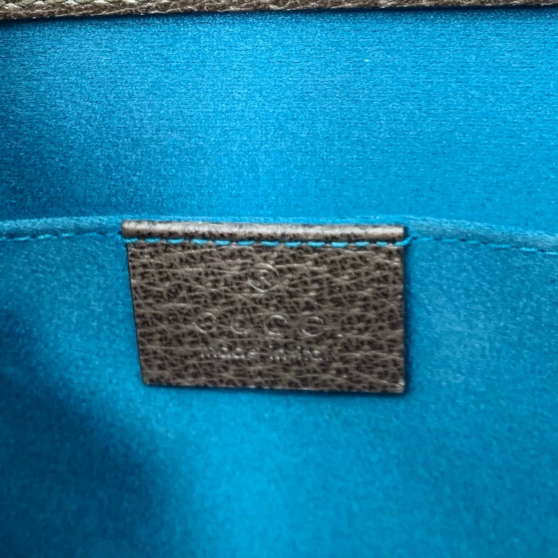 Gucci Brown Striped Logo Crossbody Bag