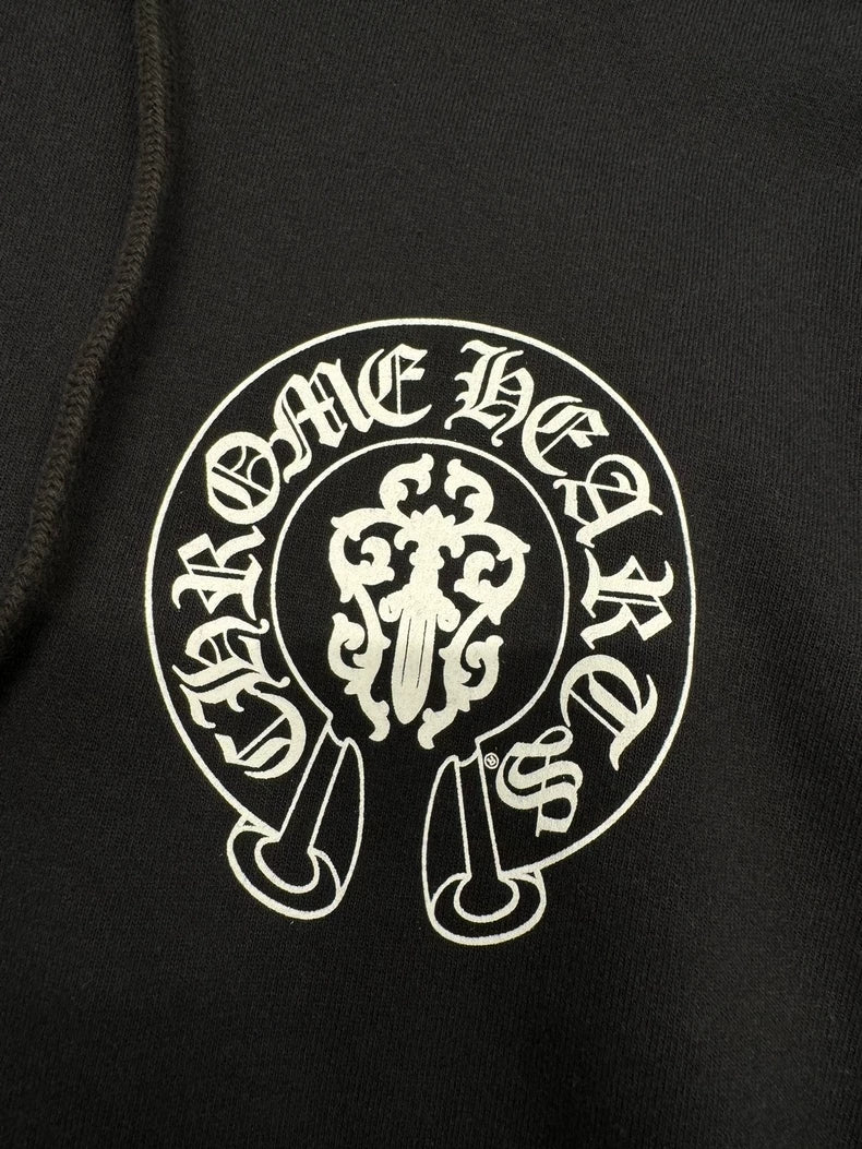 Chrome Hearts Black American Flag Hoodie-yf