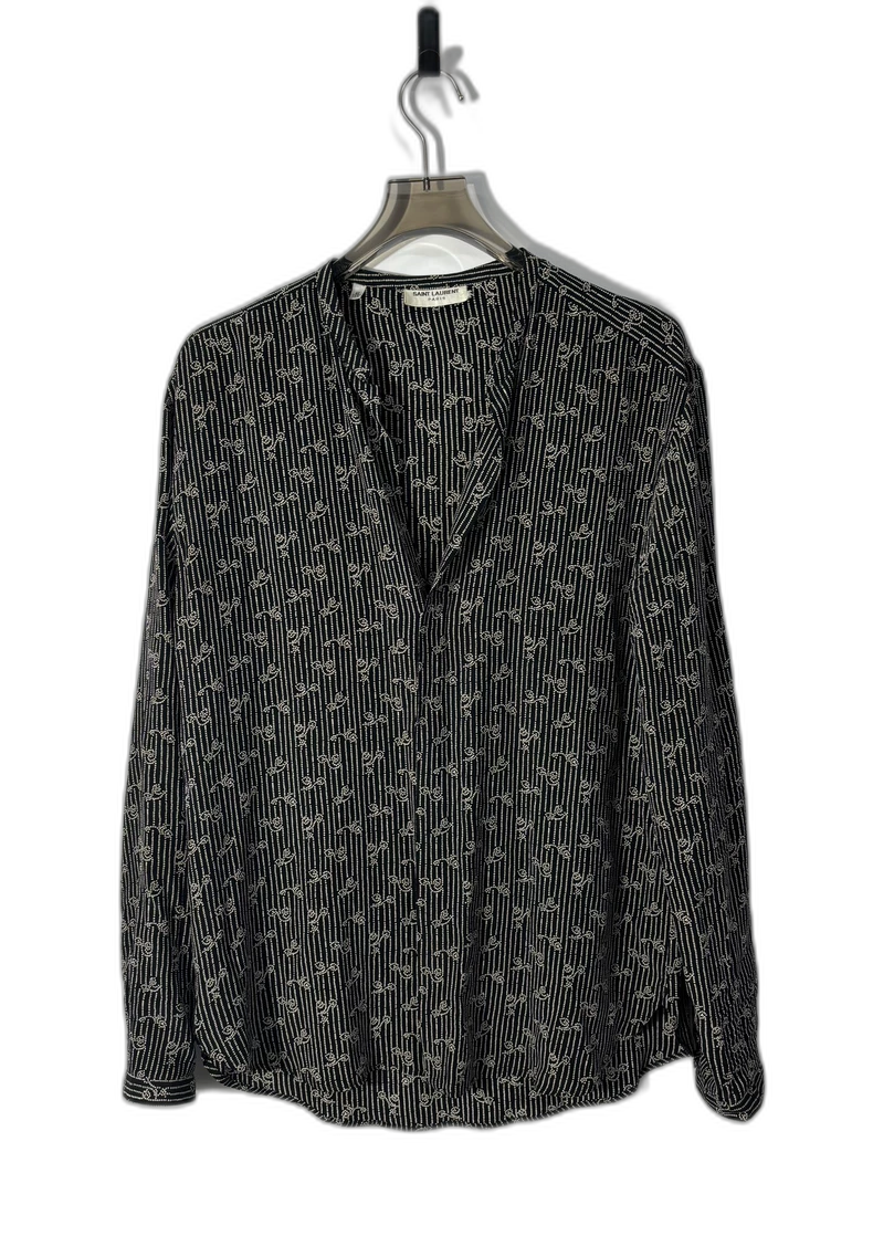 Saint Laurent Silk Printed Shirt for Men