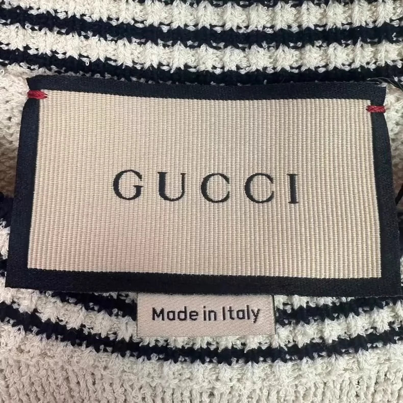 Gucci White Logo Knit Sweater