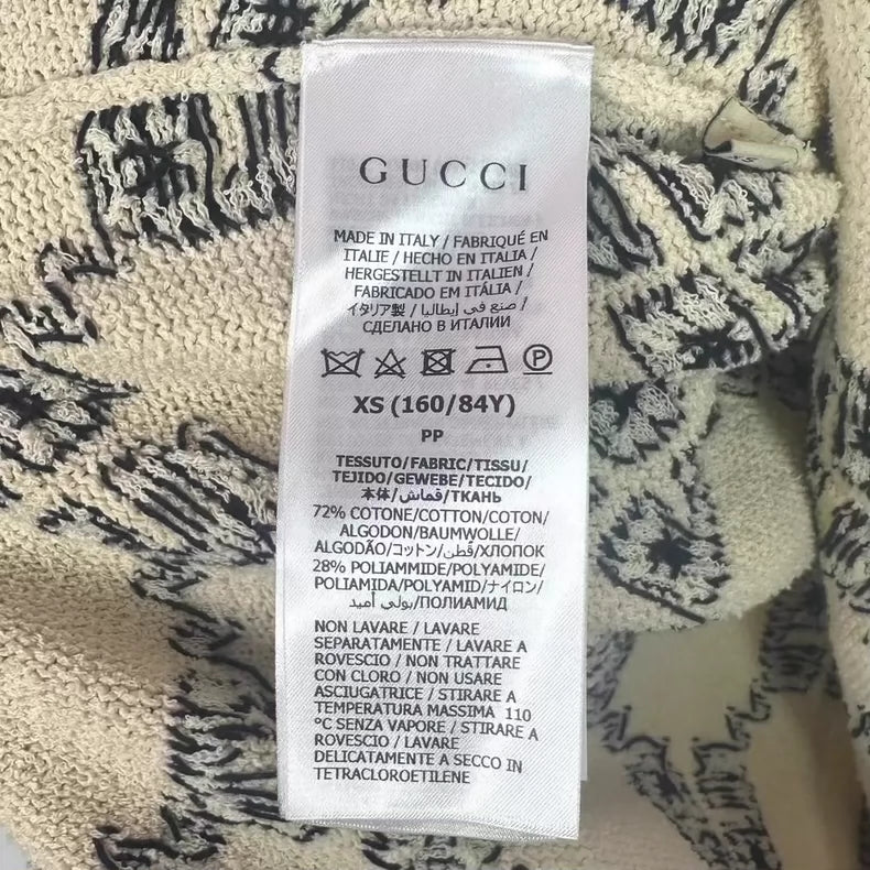 Gucci White Logo Knit Sweater