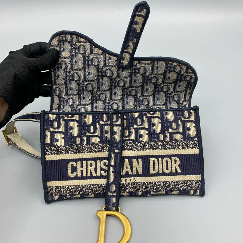 Dior Canvas Saddle Crossbody Bag