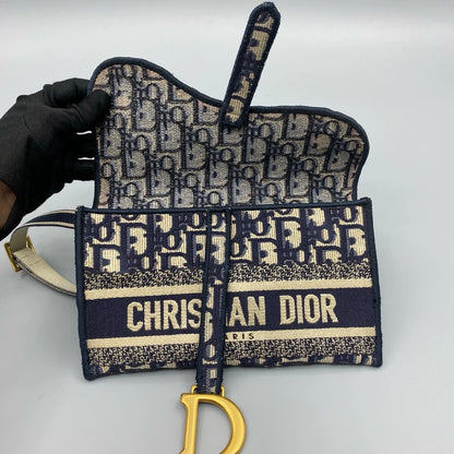 Dior Canvas Saddle Crossbody Bag