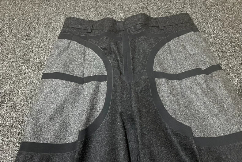 Givenchy Wool Wide-Leg Casual Trousers-yf